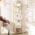 Hzuaneri Bookcase Bookshelf, Tempered Glass Bookshelves, Slim Shelving Unit by Hzuaneri