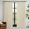 RYB HOME Beige Velvet Curtains 72 inches by RYBHOME