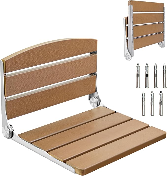 Foldable Shower Chair, Safety Furniture Stainless Steel by Duesu