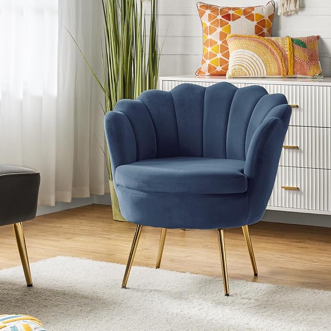 HULALA HOME Modern Velvet Accent Chair by HULALAHOME