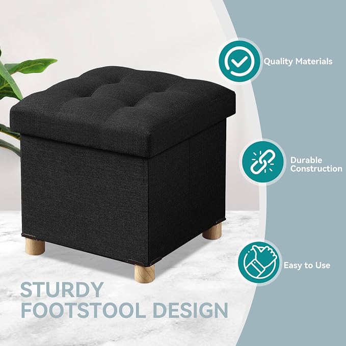 BRIAN & DANY Ottoman with Storage, Small Storage Ottoman - Image 5