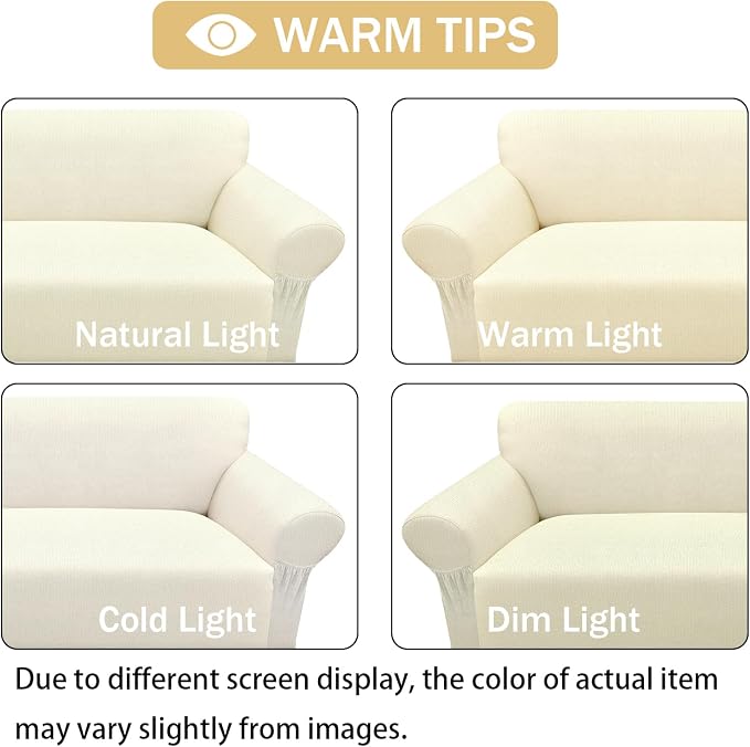 Loveseat Slipcover with 2 Pillow Cover - Image 6