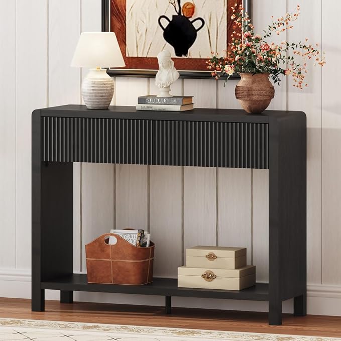 FATORRI Console Entryway Table, Modern Sofa Table - Image 6