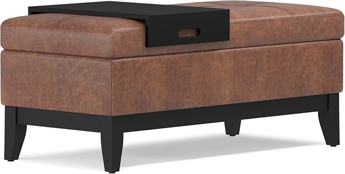 SIMPLIHOME Oregon Storage Ottoman Bench - Image 7