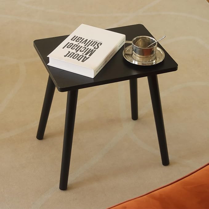 AWASEN Side Table, Small Black End Table - Image 2