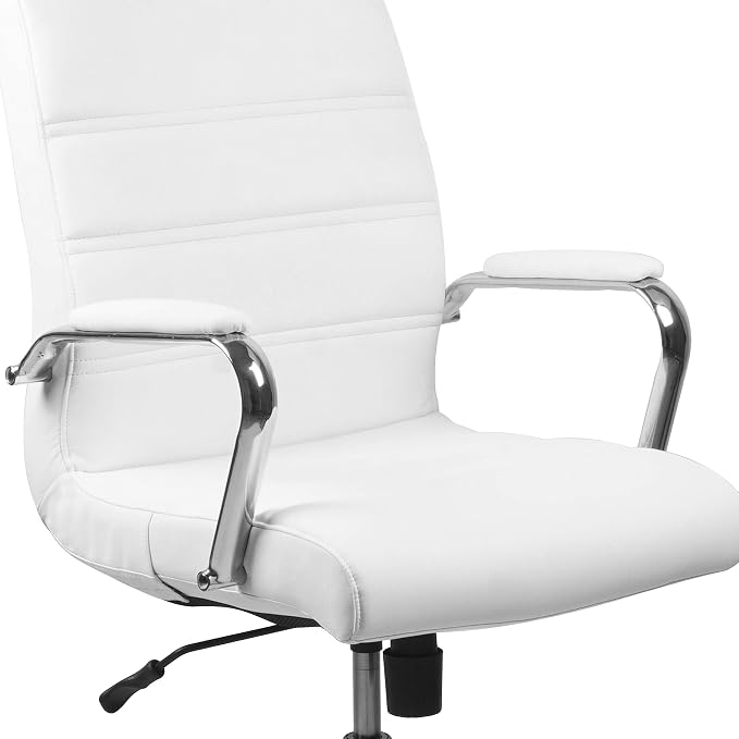 Flash Furniture Whitney Mid-Back Swivel LeatherSoft Desk Chair - Image 9