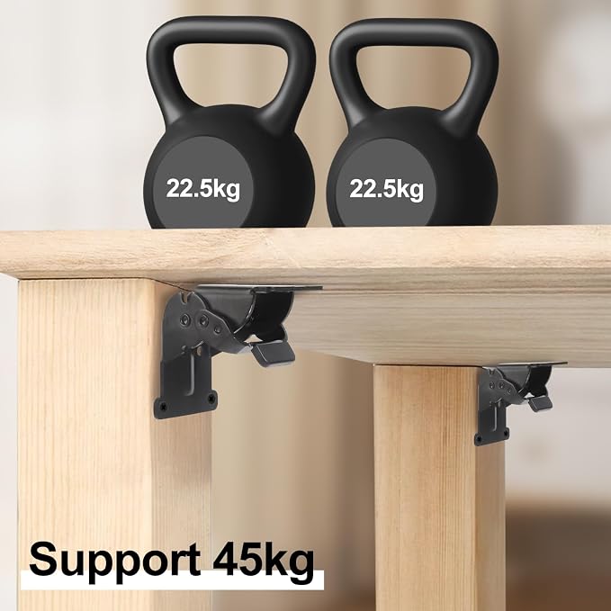 Self Locking Hinges Furniture Table Legs Locking Brackets, 90 Degree Folding - Image 5