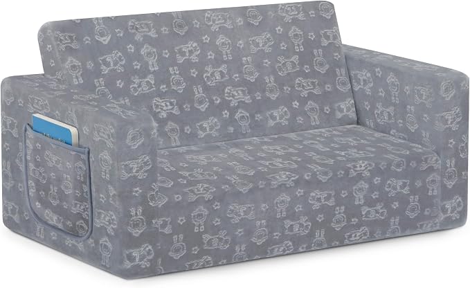 Delta Children - Serta Perfect Sleeper Kids 2-Seater Sofa, Convertible 2-in-1 - Image 7