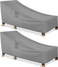 WLEAFJ Patio Chaise Lounge Cover Waterproof, Heavy Duty Outdoor Lounge Chair by WLEAFJ