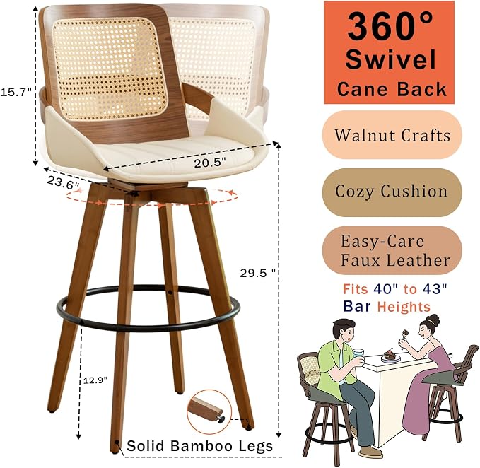 Bar Height Bar Stools Set of 4 - Image 2