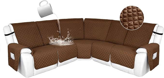 HDCAXKJ 100% Waterproof Reclining Sectional Couch Covers L Shape Recliner Sofa by HDCAXKJ