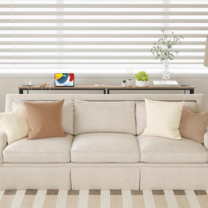 ELYKEN 5.9" Narrow Console Sofa Table - Image 2