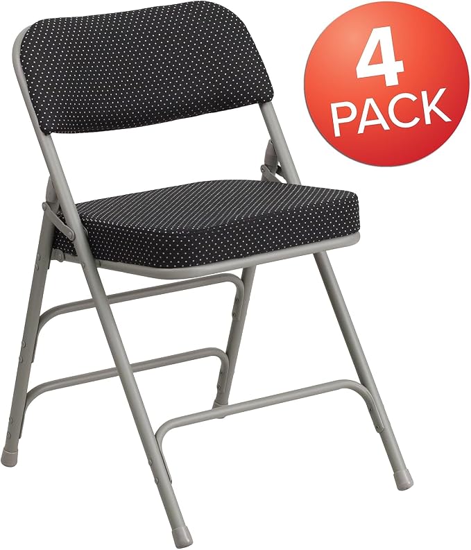Flash Furniture HERCULES Series Premium Curved Triple Braced & Double Hinged - Image 4