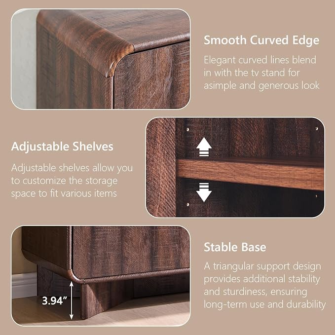 IFGET 70" Modern TV Stand for TVs Up to 80 inches, TV Console - Image 6