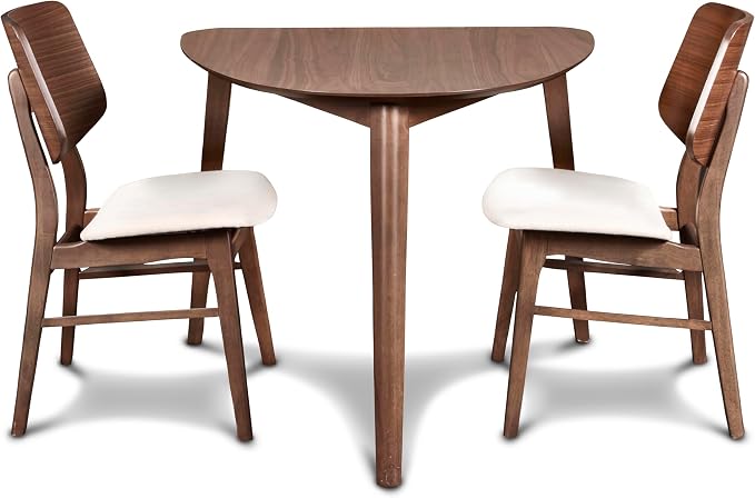 New Classic Furniture Mid-Century Modern Oscar Corner Table 3-Piece Dining Set - Image 2