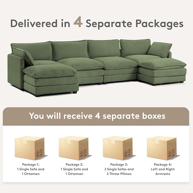 ROWHY 148'' Sectional Cloud Couch - Image 5