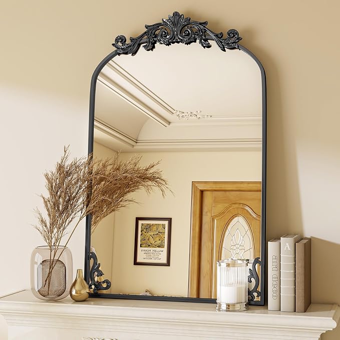 VooBang 26x38 inch Vintage Arched Bathroom Mirror by VooBang