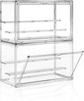 Clear Acrylic Display Case for Collectibles 3 Layer Hobby Figure Display Case by MSHOMELYDIRECT