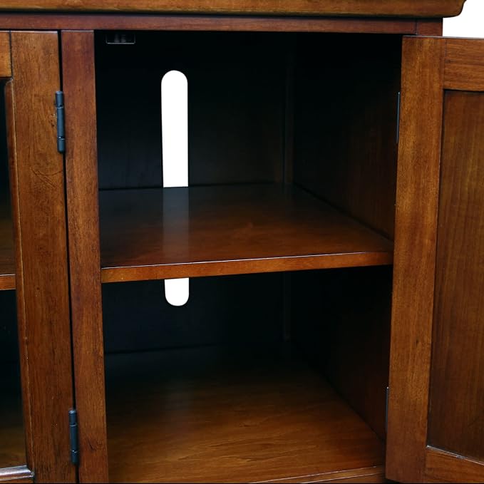 Leick Home 87360 TV Stand with Enclosed Storage - Image 5