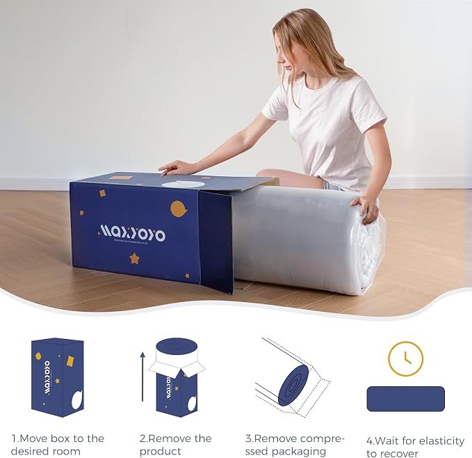 MAXYOYO Japanese Floor Mattress Futon Mattress, Thicken Tatami Mat Sleeping Pad - Image 4