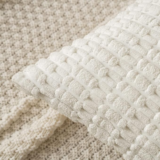MIULEE Pack of 2 Corduroy Decorative Euro Sham Throw Pillow Covers 24x24 Inch - Image 8