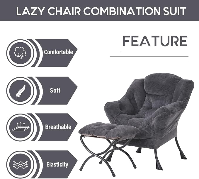 LITA Modern Accent Leisure Upholstered Sofa Chair, Lounge Reading Chair - Image 7