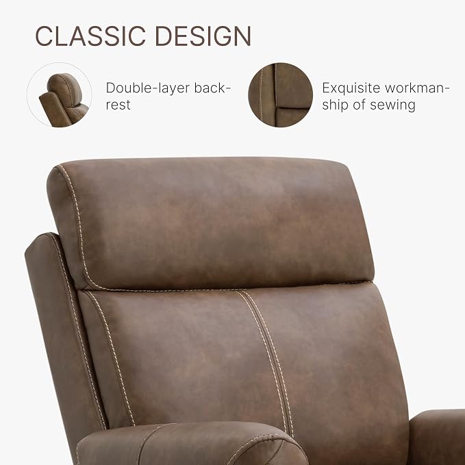 KISLOT Leather Recliner Chair for Adults Wall Hugger RV Recliner - Image 7