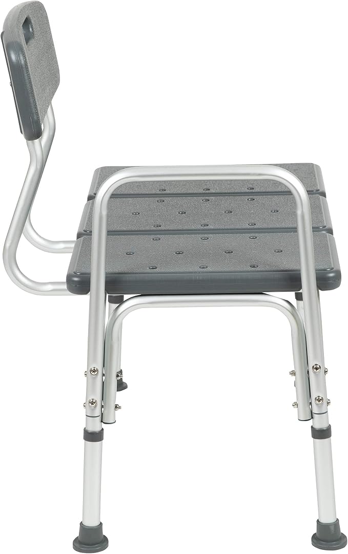 Flash Furniture HERCULES Series 300 Lb. Capacity Adjustable Gray Bath & Shower - Image 11