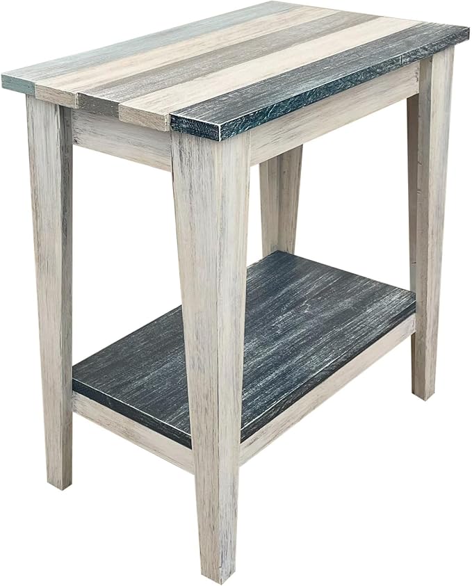 Furniture Barn USA Cottage, and Nautical Striped Tapered Side Table by FurnitureBarnUSA