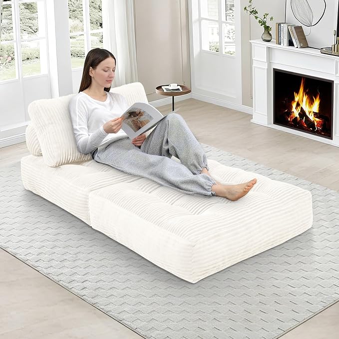 Folding Sofa Bed, Convertible Sleeper Chair - Image 5