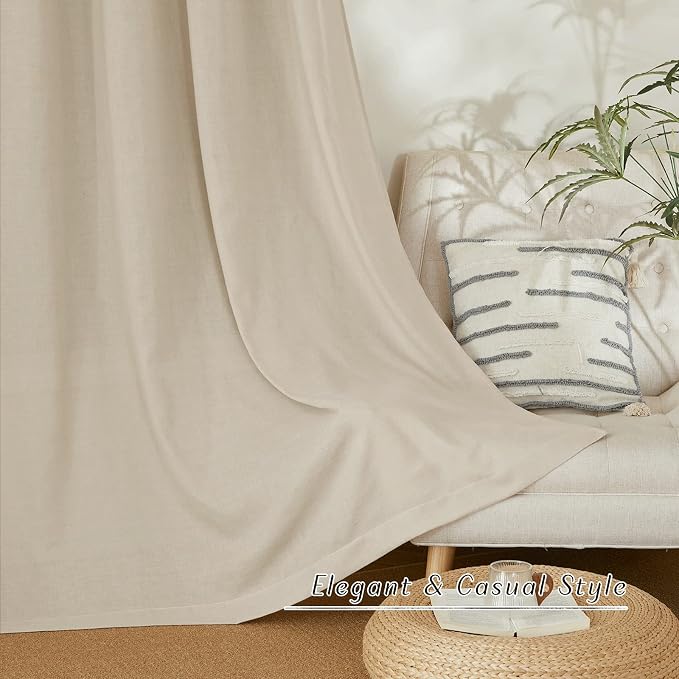 NICETOWN Angora Short Linen Curtains - Image 6