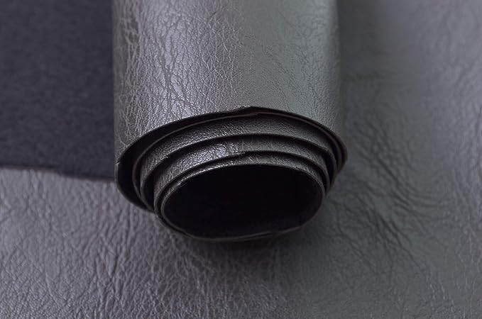 Wento Thick Half Yard Faux Leather Fabric Soft Skin Grain PU Leather - Image 6