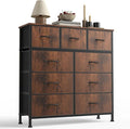 Sweetcrispy 9-Drawer Fabric Dresser Storage Tower by Sweetcrispy