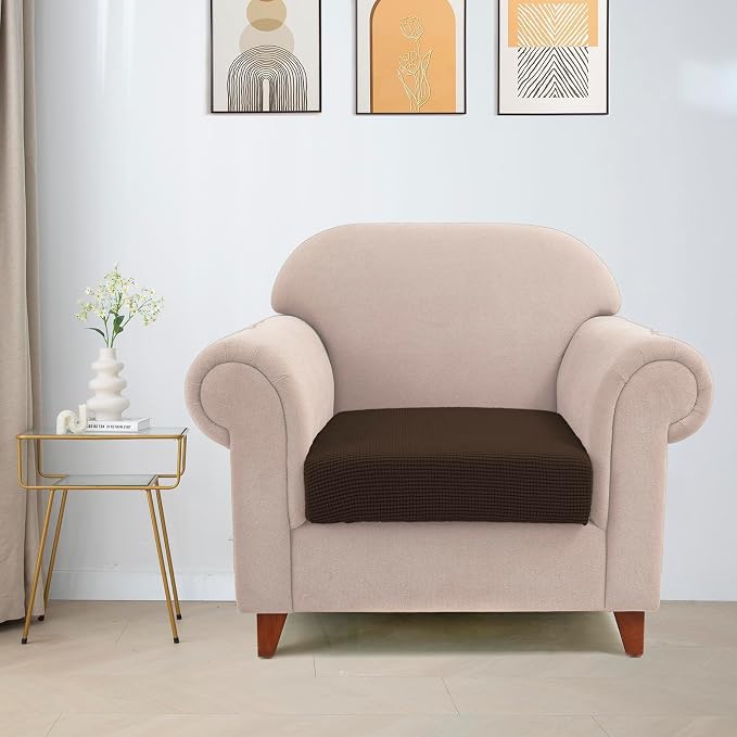 Water Repellent Single Seat Cushion Cover, Stretch Separete Backrest Cover - Image 2