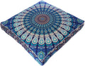 Mandala Floor Pillow Cover Meditation Cushion Seating Throw Hippie Round by EyesofIndia