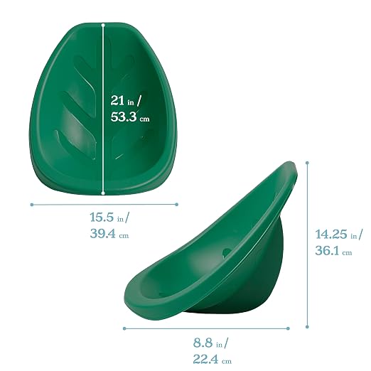 ECR4Kids Plastic Leaf Scoop Floor Rocker Seat, Classroom Furniture - Image 3