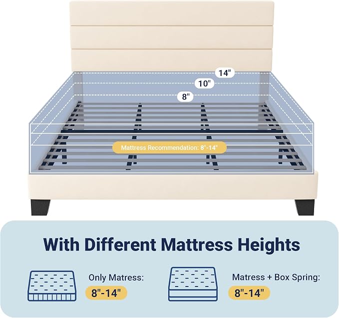 Allewie King Size Platform Bed Frame - Image 7