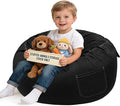 Lukeight Stuffed Animals Storage Bean Bag Chair Cover by Lukeight