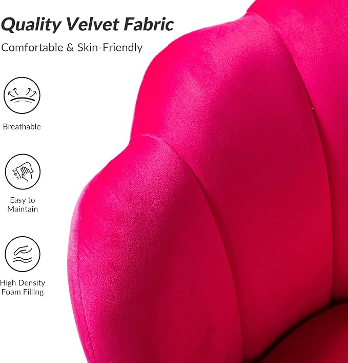 HULALA HOME Modern Velvet Accent Chair - Image 4