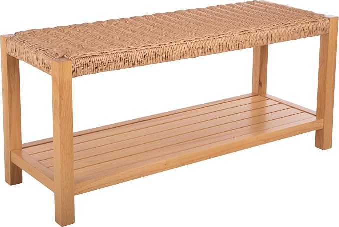 Alaterre Furniture Newport 40 Inch Solid Wood Entryway Bench - Image 10