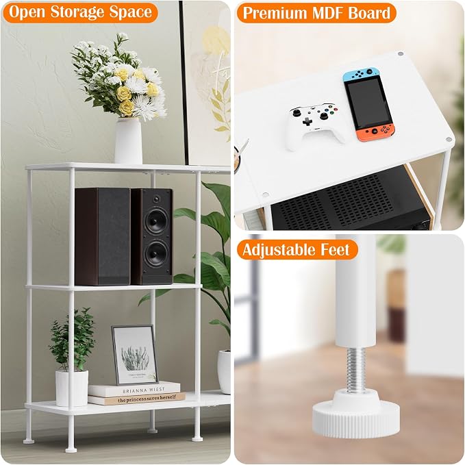 ETELI TV Stand for 50 Inch TV Tall Entertainment Center - Image 4