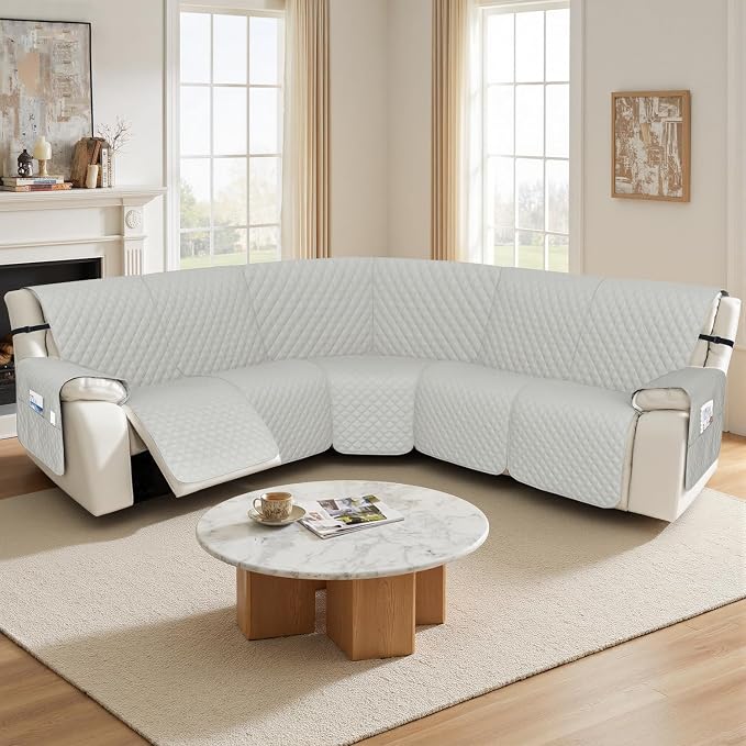 Arfntevss Recliner Sectional Couch Covers 1OO% Waterproof L Shape Sofa Cover - Image 7