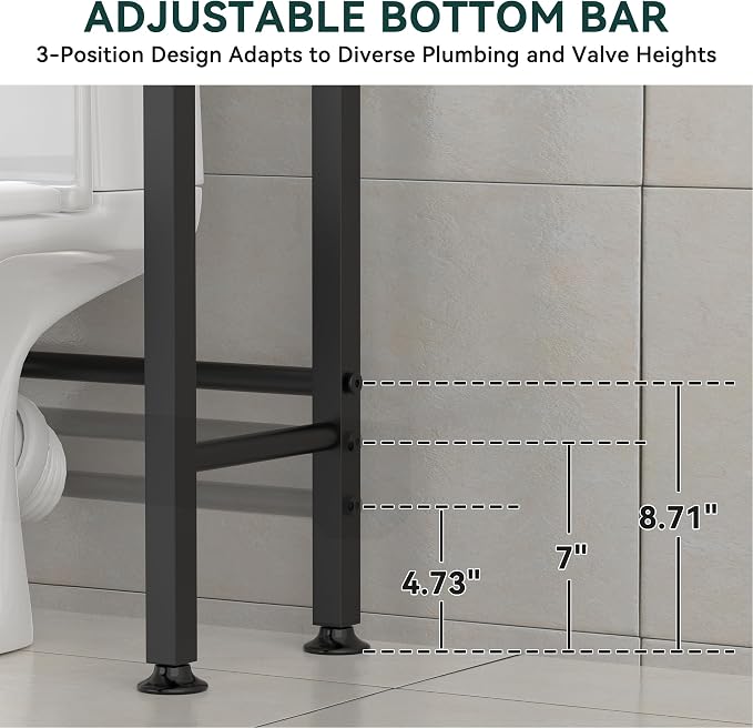 GloTika 4-Tier Over The Toilet Storage - Image 4