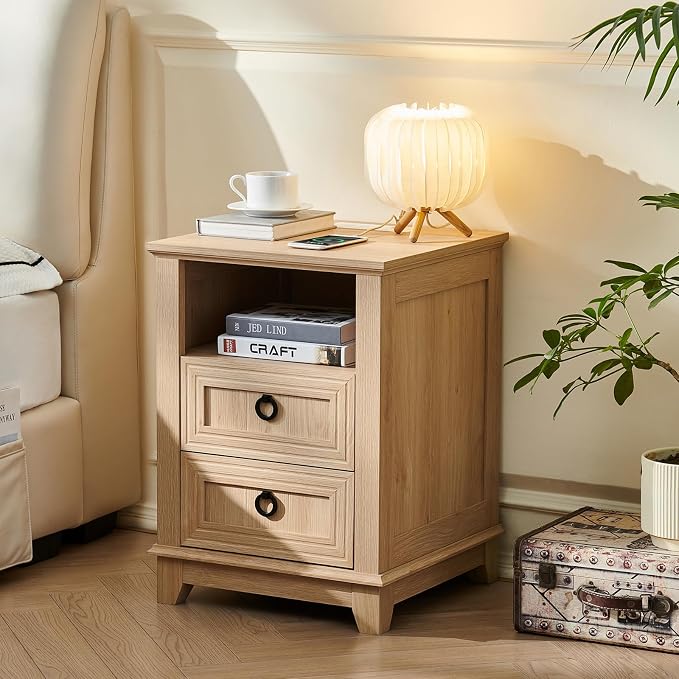 Joaxswe 18" Farmhouse Night Stands Set of 2 - Image 4