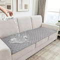 Dog Couch Cover for Sofa 100% Waterproof Faux Linen Sofa Covers for 3 Cushion by HYZOTEX