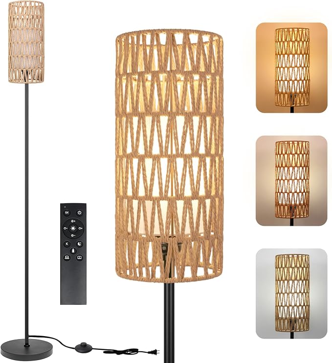 Ruiever Floor Lamp for Living Room, Farmhouse Floor lamp, Modern Standing lamp by Ruiever