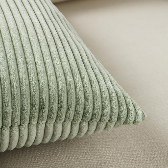 Fancy Homi 2 Packs Sage Green Lumbar Decorative Throw Pillow Covers 14x22 Inch - Image 5