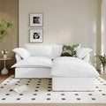 Waterproof Cloud Couch, 2 Seat L Shape Stain Resistant Modular Sectional Couch by Gtilzria