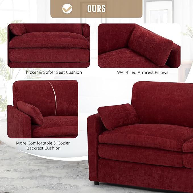 2 Pieces Chenille Sofa Set - Image 5