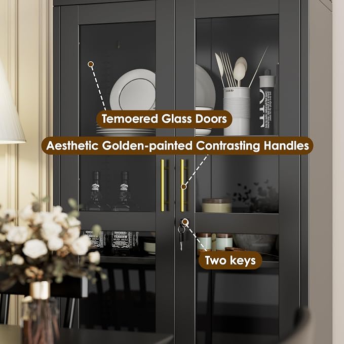 VEXPOR 73" Tall Arched Display Cabinet - Image 4